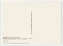 Load image into Gallery viewer, College of Arms Quincentenary - Arms of the City of London Vintage Original Postcard # 5019 - New - January 17, 1984
