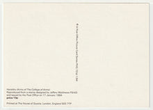 Load image into Gallery viewer, College of Arms Quincentenary - Arms of the College of Arms Vintage Original Postcard # 5020 - New - January 17, 1984
