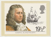 Load image into Gallery viewer, Martime Heritage - Admiral Blake and the 'Triumph' Vintage Original Postcard # 5022 - New - June 16, 1982
