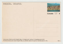 Load image into Gallery viewer, Vancouver Skyline with English Bay, British Columbia, Canada - Vintage Original Postcard # 5032 - New - 1970's
