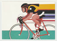 1984 Summer Olympics - Los Angeles, California - 'Cycling' Vintage Original Postcard # 5039 - New - Post Marked November 4, 1983