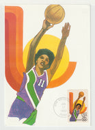 1984 Summer Olympics - Los Angeles, California - 'Women's Basketball' Vintage Original Postcard # 5050 - New - Post Marked June 17, 1983