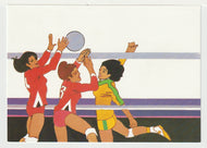 1984 Summer Olympics - Los Angeles, California - 'Women's Volleyball' Vintage Original Postcard # 5053 - New - Post Marked November 4, 1983