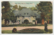 Belle Isle Police Station, Detroit, Michigan, USA Vintage Original Postcard # 5081 - Post Marked January 8, 1909