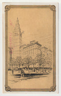 Hotel Cleveland, Ohio, USA Vintage Original Postcard # 5082 - Post Marked May 26, 1928