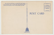 Load image into Gallery viewer, Archives Building, Washington, D.C. USA Vintage Original Postcard # 5087 - New - 1940's
