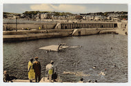 Penzance, Cornwall, England - Bathing Pool - Vintage Original Postcard # 5097 - Post Marked August 17, 1964