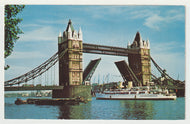 Tower Bridge, London, England Vintage Original Postcard # 5099 - Postmarked October 29, 1965