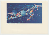1987 Pan American Games - Indianapolis, Indiana, USA (Art by Lon Busch) Vintage Original Postcard # 5122 - New - Post Marked January 29, 1987