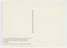 Load image into Gallery viewer, 1986 Commonwealth Parliamentary Conference, England Vintage Original Postcard # 5123 - New - August 19, 1986
