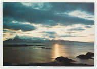Skye from Kyle of Lochalsh, England (Sunset) Vintage Original Postcard # 5125 - Hand Written - 1960's