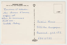 Load image into Gallery viewer, Bahamian Sunset, Bahamas Vintage Original Postcard # 5132 - Hand Written - 1970's
