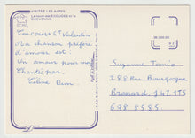 Load image into Gallery viewer, Visit The Alps - The Route des Ecouges and the Drevenne, France Vintage Original Postcard # 5134 - Hand Written - 1960's
