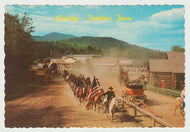 Frontier Town (The Cavalry) Lake George - Lake Placid, New York, USA Vintage Original Postcard # 5136 - Hand Written - 1980's