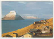 Scenic Lake and Town View, Norway Vintage Original Postcard # 5140 - New 1980's