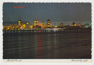 Montreal by Night, Montreal, Quebec, Canada Vintage Original Postcard # 5146 - Post Marked February, 1985