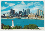 Port of Montreal, Quebec, Canada - St. Lawrence River Vintage Original Postcard # 0163 - 1980's