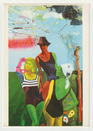 Snack by Martial Raysse Vintage Original Postcard # 5152 - Post Marked September 29, 1983