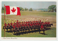 Royal Canadian Mounted Police - Musical Ride, Canada Vintage Original Postcard # 5156 - Post Marked 1985