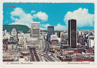 Montreal View from Bonaventure Autoroute, Montreal, Quebec, Canada Vintage Original Postcard # 5167 - Post Marked October 17, 1983