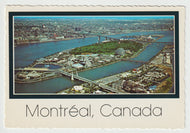 St. Helen's Island, Montreal, Quebec, Canada Vintage Original Postcard # 5186 - Post Marked January 30, 1985