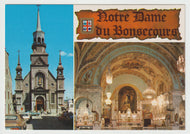 Notre Dame du Bonsecours Cathedral, Montreal, Quebec, Canada Vintage Original Postcard # 5188 - Post Marked January 29, 1985