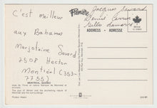 Load image into Gallery viewer, Montreal, Quebec, Canada 'Winter Joys' Vintage Original Postcard # 5192 - Hand Written - 1980's
