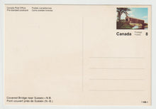 Load image into Gallery viewer, Sussex Covered Bridge, New Brunswick, Canada - Vintage Original Postcard # 5201 - New - 1970&#39;s
