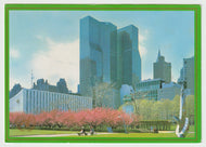 United Nations Gardens, New York - United Nations Vintage Original Postcard # 5202 - New - Post Marked March 17, 1989