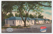 Load image into Gallery viewer, John&#39;s Motor Court, Kearney, Nebraska, USA Original Postcard # 5206 - Post Marked August 21, 1951
