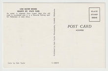 Load image into Gallery viewer, Quartz Mountain State Park - Low Water Bridge, Lake Altus, Oklahoma, USA Vintage Original Postcard # 5220 - New - 1970's

