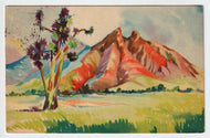 Saddle Mountain, Monterrey, Mexico - Painting - Vintage Original Postcard # 5228 - Post Marked 1960's