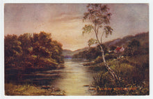 Load image into Gallery viewer, Silvery Stream - River Scene - Painting - Vintage Original Postcard # 5229 - Hand Written 1960's
