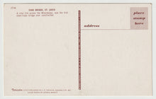 Load image into Gallery viewer, Eads Bridge over the Mississippi River, St. Louis, Missouri, USA Vintage Original Postcard # 5230 - New - 1960's

