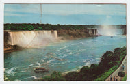 Niagara Falls, Ontario, Canada (American and Horseshoe Falls) - Vintage Original Postcard # 5234 - Post Marked June 30, 1955