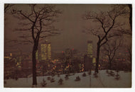 Montreal by Night - Magic Winter Night, Montreal, Quebec, Canada - Vintage Original Postcard # 5255 - Post Marked January 19, 1985