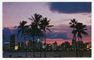 Miami Skyline, Florida, USA Vintage Original Postcard # 5257 - Post Marked January 29, 1985