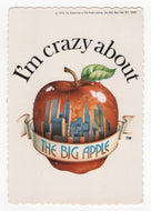 The Big Apple, New York, USA Vintage Original Postcard # 5258 - Post Marked January 28, 1985