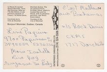 Load image into Gallery viewer, Montreal's Skyline &amp; St. Helen Island, Montreal, Quebec, Canada Vintage Original Postcard # 5274 - Hand Written - 1980's
