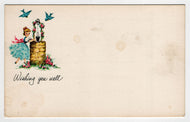 Wishing You Well Vintage Original Postcard # 5281 - New - 1980's