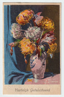 Congratulations - Hartelijk Gefeliciteerd Vintage Original Postcard # 5301 - Post Marked June 29, 1949