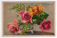 Happy New Year - Gelukkig Nieuwjaar Vintage Original Postcard # 5315 - Post Marked December 10, 1955