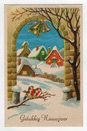 Happy New Year - Gelukkig Nieuwjaar Vintage Original Postcard # 5316 - Post Marked 1960's