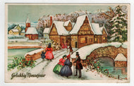 Happy New Year - Gelukkig Nieuwjaar Vintage Original Postcard # 5317 - Post Marked 1960's