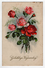 Load image into Gallery viewer, Happy Birthday - Gelukkige Verjaadag Vintage Original Postcard # 5324 - Post Marked 1960's
