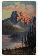 Among the Rockies - Art - Painting Vintage Original Postcard # 5329 - Post Marked April 3, 1912