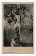 Christ with the Angels by Van Dyck - Museum of Toulouse, France - Art - Painting Vintage Original Postcard # 5346 - Post Marked June 12, 1920