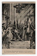 Coronation of Charles VII, The Pantheon, Paris, France - Art - Painting Vintage Original Postcard # 5347 - New 1920's