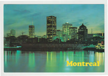 Load image into Gallery viewer, Montreal, Quebec, Canada - City View at Sunset Vintage Original Postcard # 5348 - Hand Written 1980's
