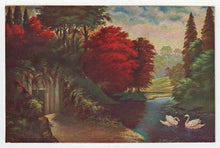 Load image into Gallery viewer, Am Stillen See by C. Fiebiger - Art - Painting - Vintage Original Postcard # 5358 - Hand Written January 9, 1919
